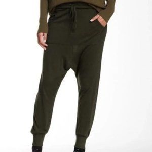 L.A.M.B. by Gwen Stefani Harem Pants - Cashmere & Silk  dark green L